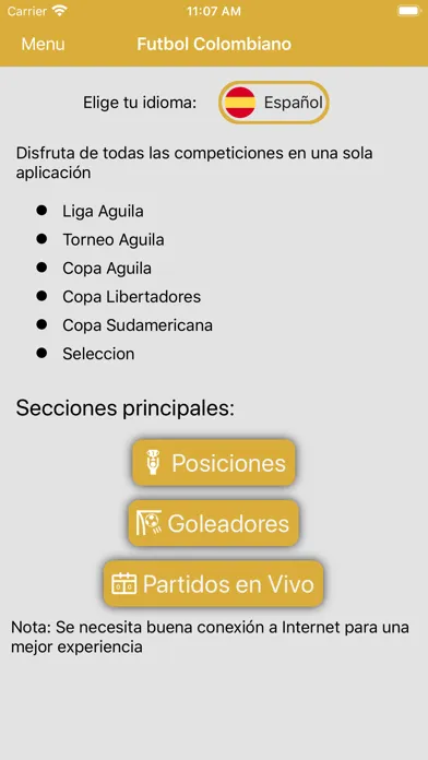 Capturas de pantalla de Colombian Soccer live