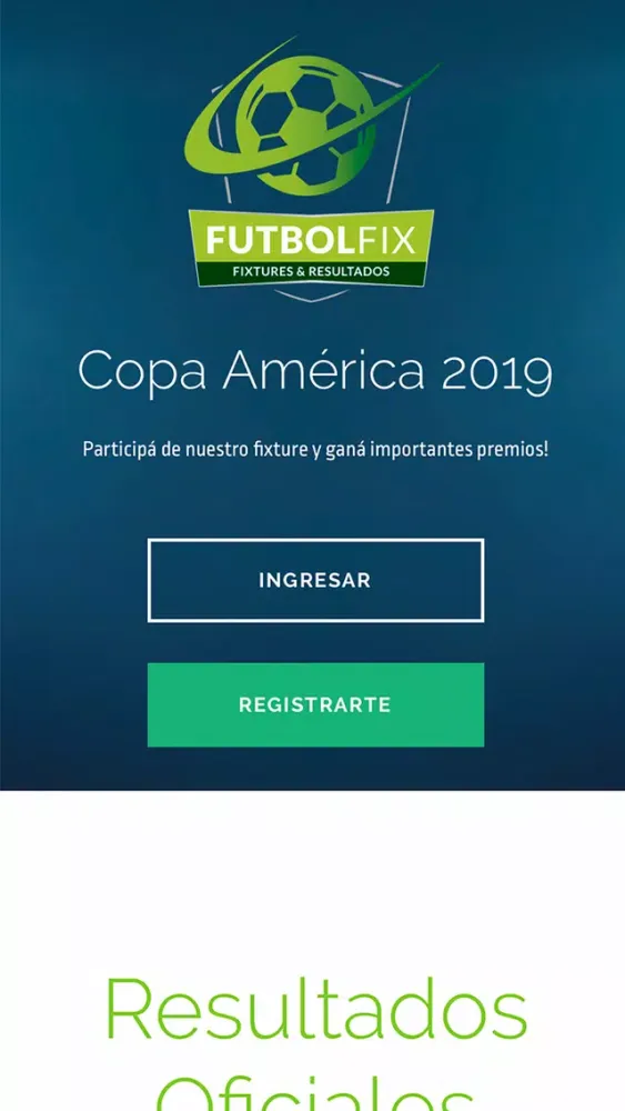 Captures d'écran de FutbolFix - Copa América 2019