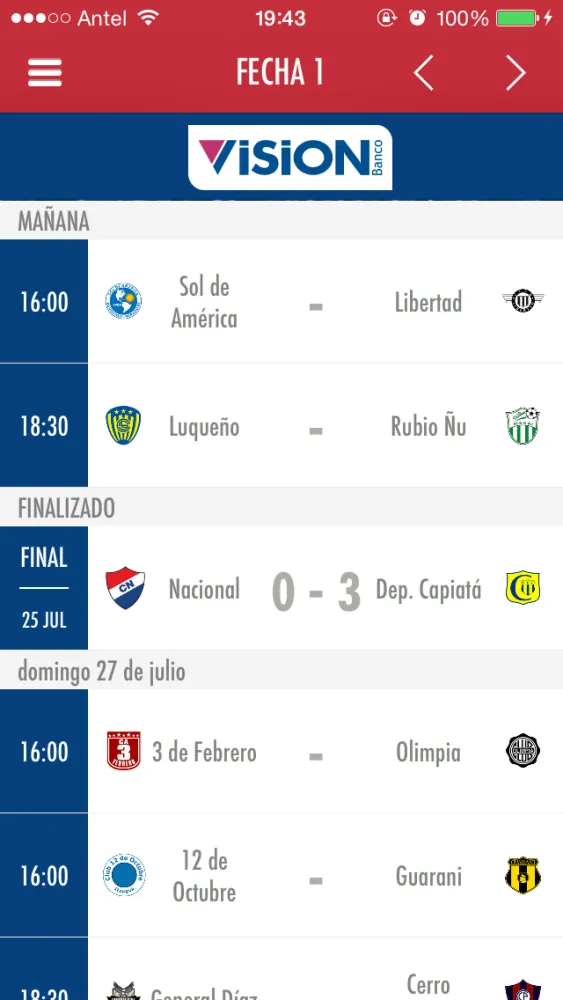 Fútbol Paraguay 스크린샷