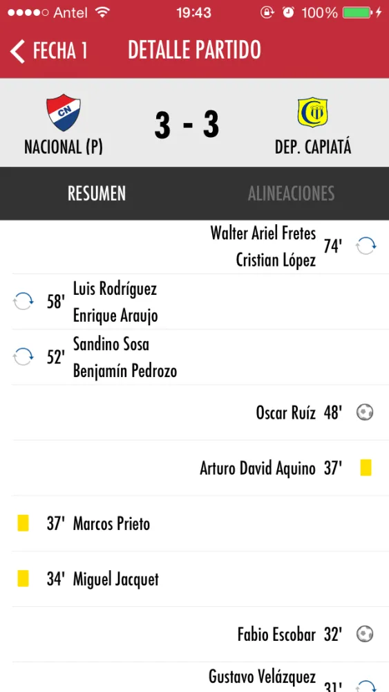 Fútbol Paraguay 스크린샷