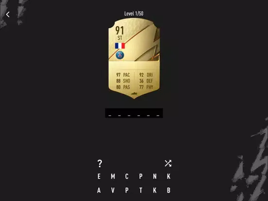 Capturas de tela do FUT Card Guess iPad 