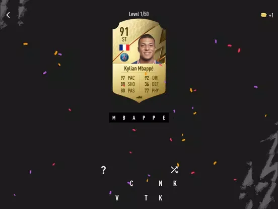 Capturas de tela do FUT Card Guess iPad 