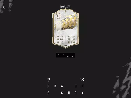 Capturas de tela do FUT Card Guess iPad 