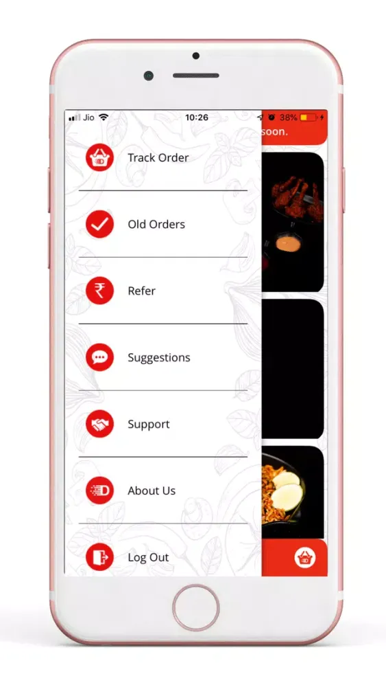 Tangkapan skrin Delicious Food App