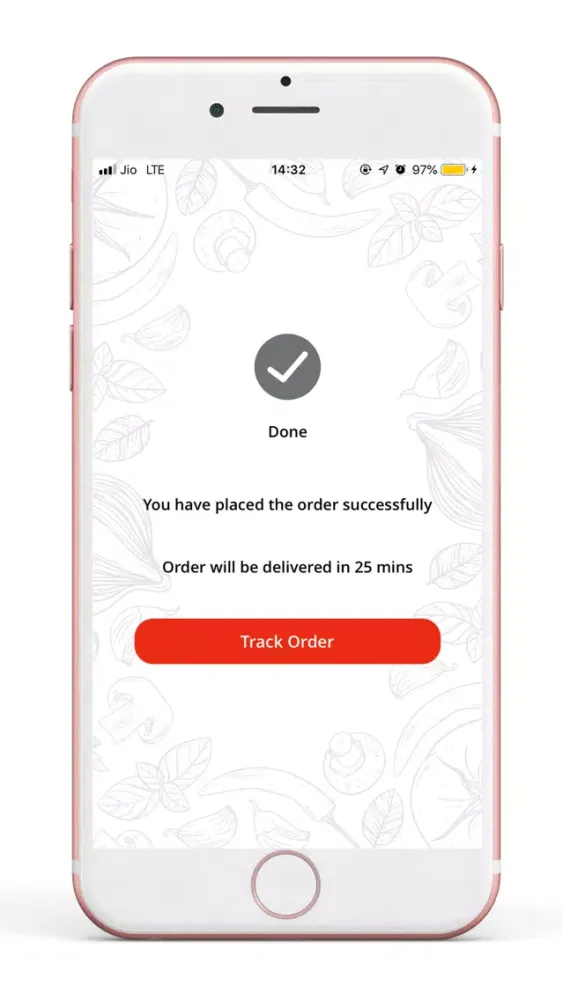 Tangkapan skrin Delicious Food App