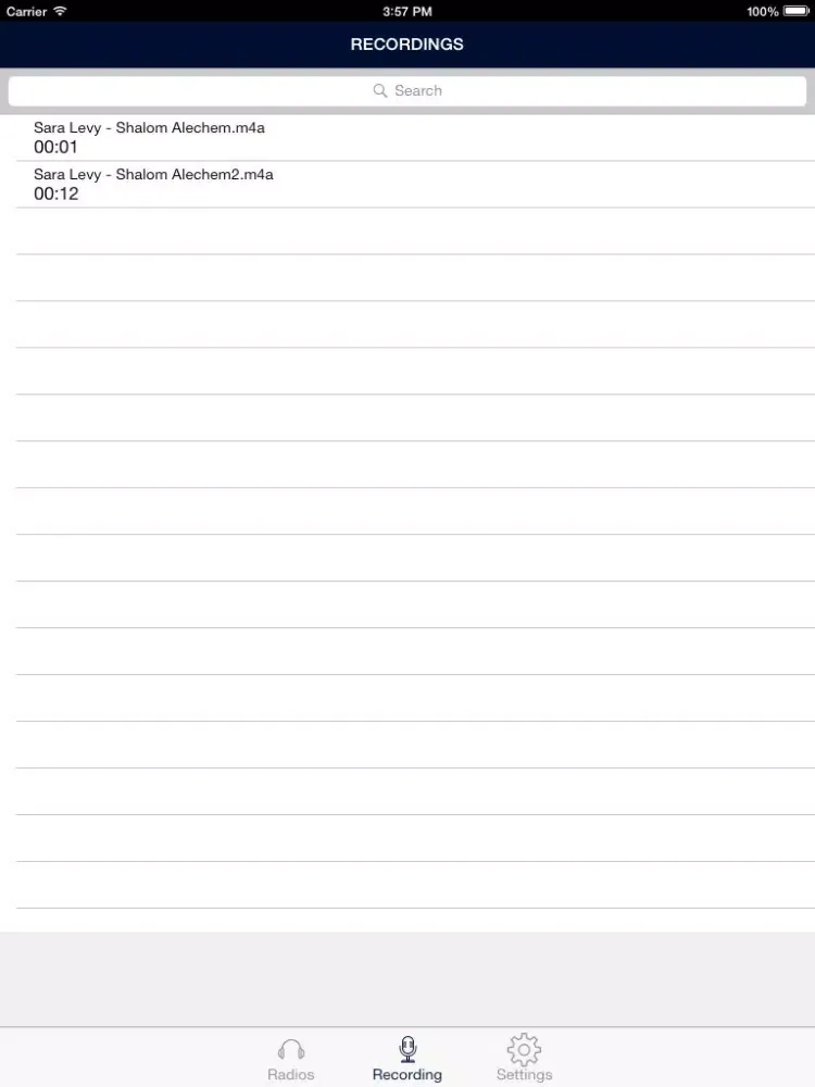 ภาพหน้าจอของ Jewish Radio! iPad 