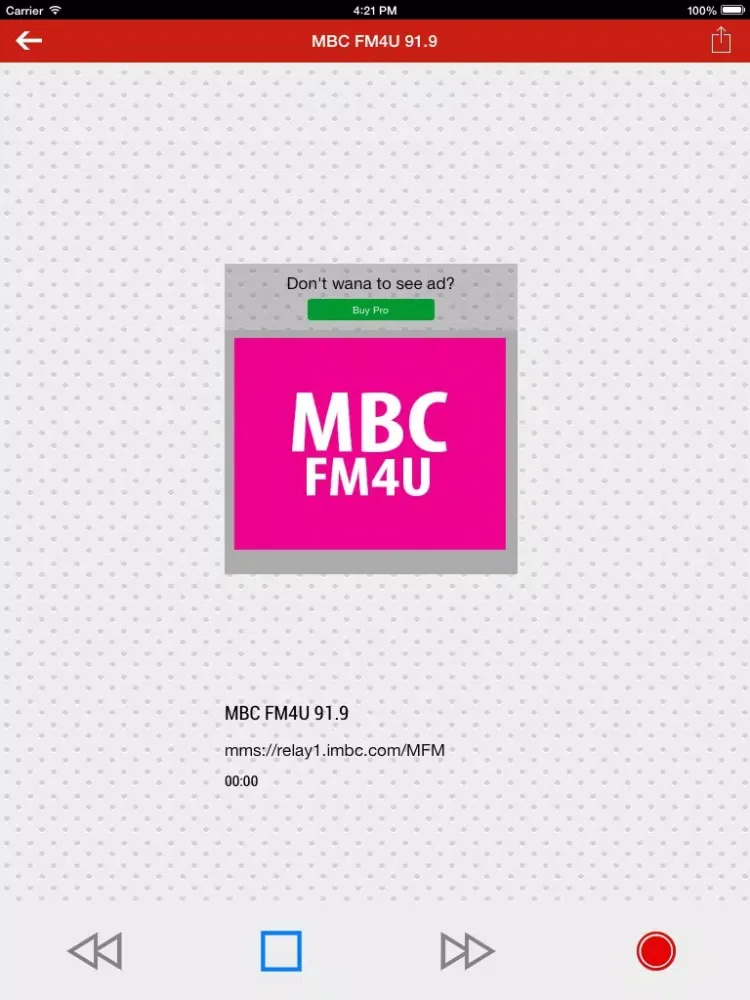 Capturas de pantalla de Korean Radio iPad 