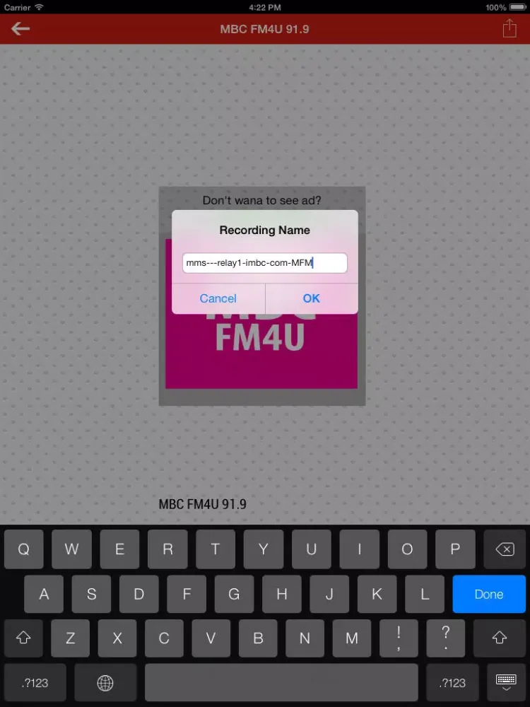 Capturas de pantalla de Korean Radio iPad 