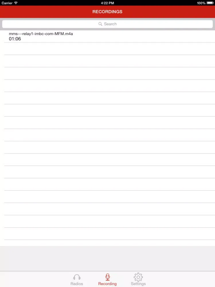 Capturas de pantalla de Korean Radio iPad 