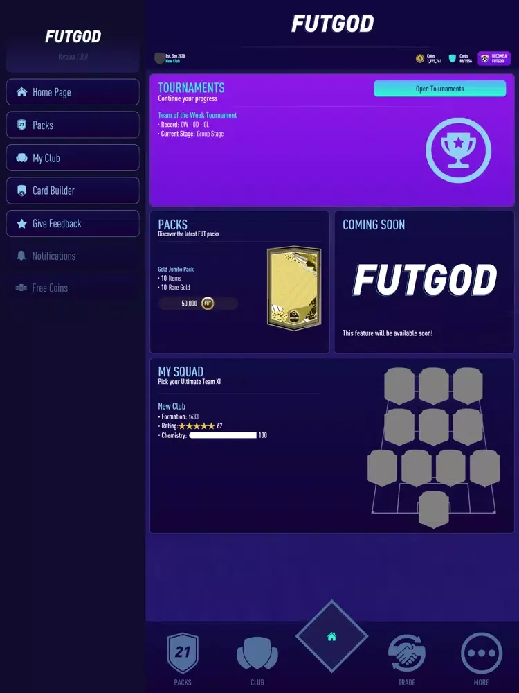 FUT 21 Packs by FUTGod iPad 应用截图