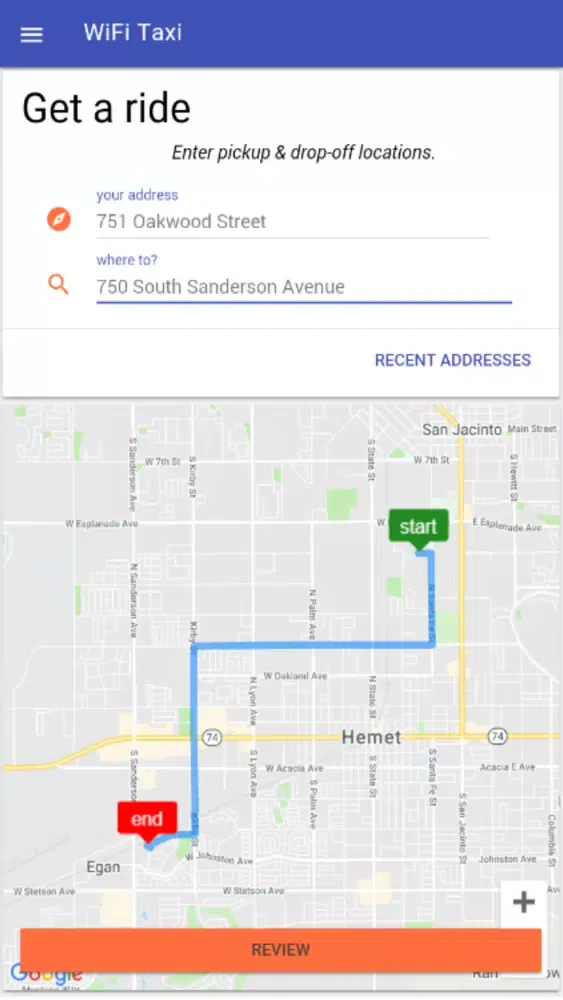 Captures d'écran de WiFi Taxi