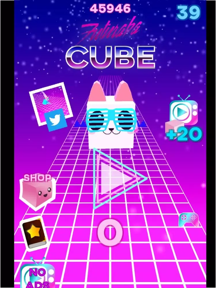 Cute Cube Jump! iPad  स्क्रीनशॉट