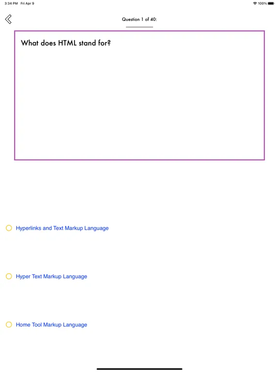 Code Quiz - Learn Programming iPad  سکرین شاٹس