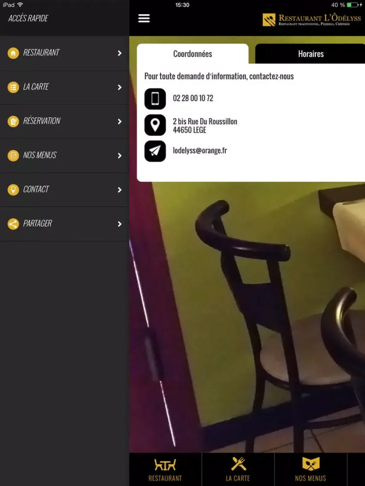 Tangkapan layar L'ODELYSS iPad 