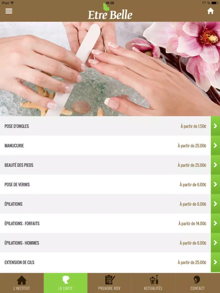 Etre Belle iPad  سکرین شاٹس