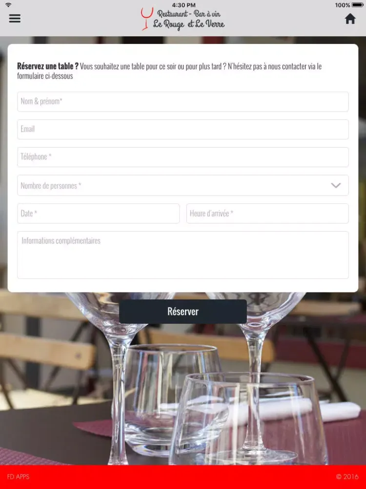 Capturas de tela do Le rouge et le verre iPad 