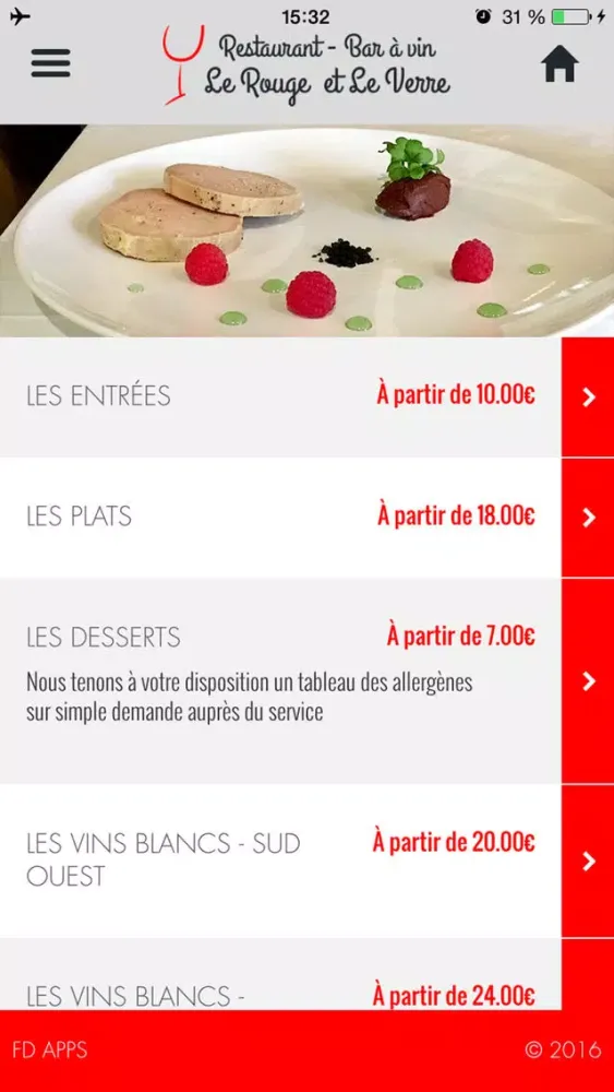 Capturas de tela do Le rouge et le verre