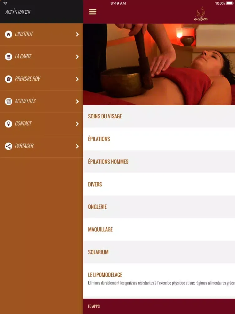 Institut Evasion iPad  Screenshots
