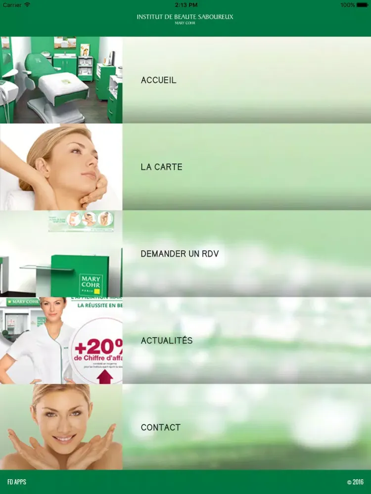 Institut de beauté Saboureux iPad  سکرین شاٹس