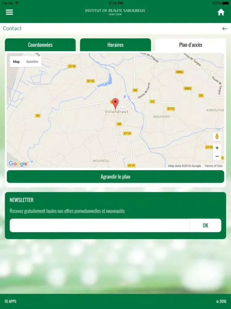Institut de beauté Saboureux iPad  سکرین شاٹس