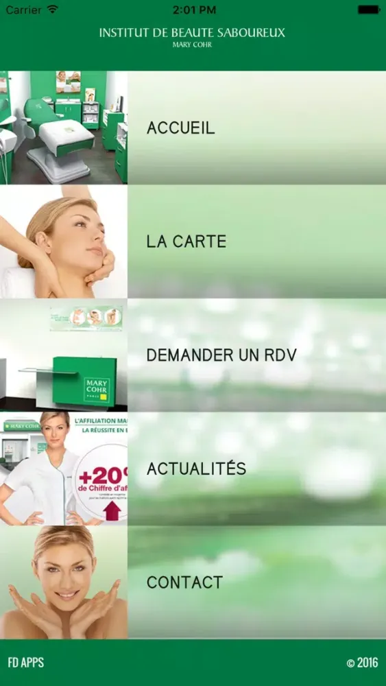 Institut de beauté Saboureux سکرین شاٹس