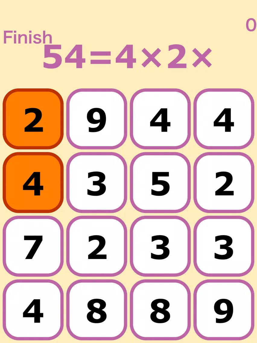 ภาพหน้าจอของ Multiply Numbers iPad 