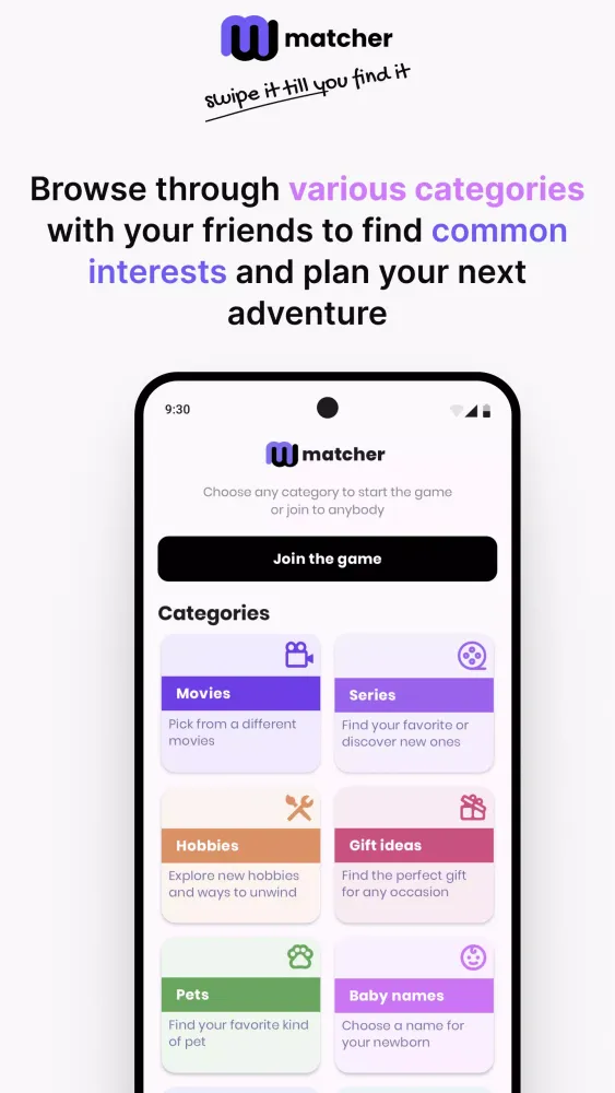 Screenshot di Matcher