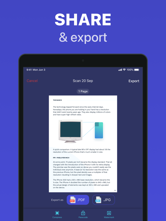 Скриншоты ScanMaster: Scan & Share Docs iPad 