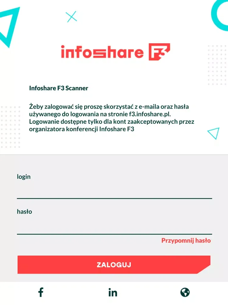Infoshare F3 Skaner iPad  Screenshots
