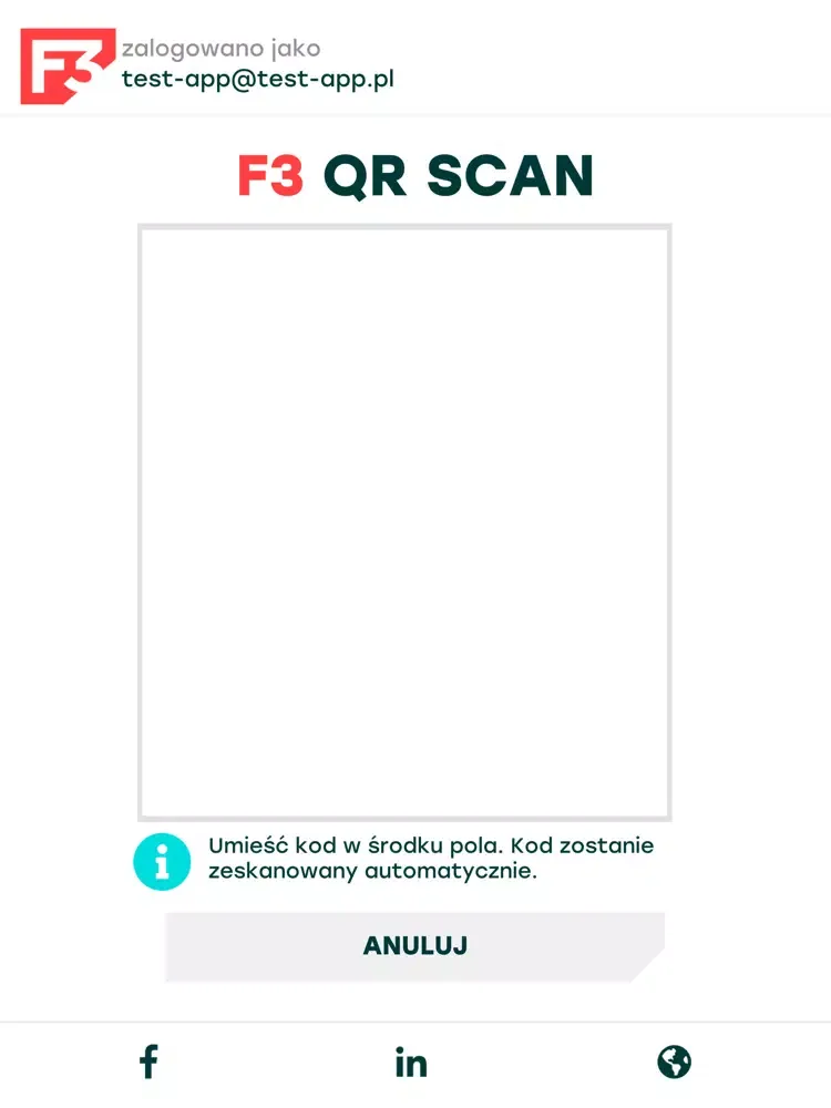 Infoshare F3 Skaner iPad  Screenshots