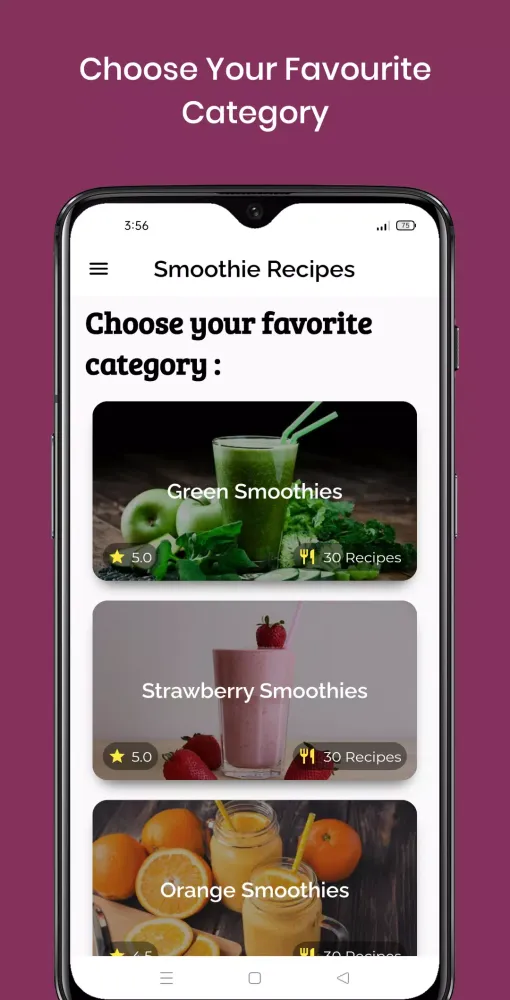 Healthy Smoothie Recipes Screenshots