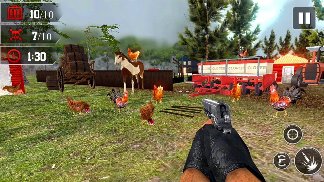 Tangkapan skrin Chicken Hunt Sniper shoot Pro