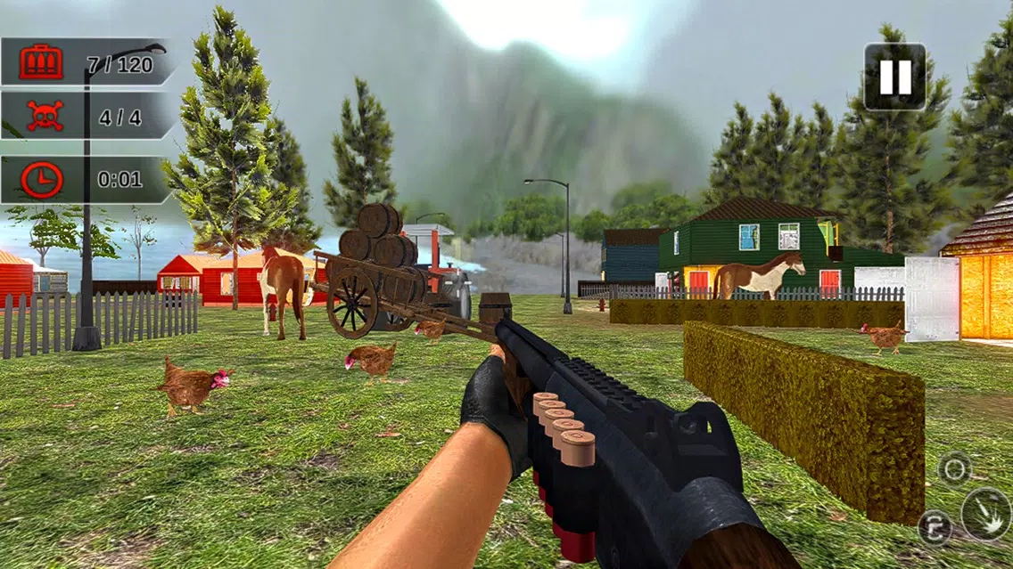 Tangkapan skrin Chicken Hunt Sniper shoot Pro
