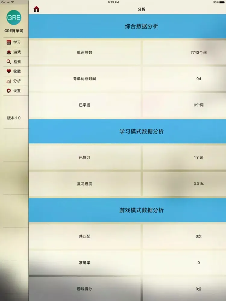 GRE词汇必备宝典-GRE通关利器 iPad  स्क्रीनशॉट