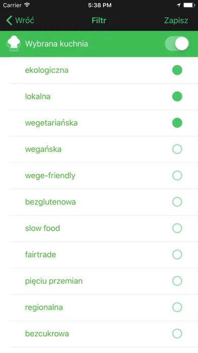 GREENLOVE - wegetariańskie restauracje, eko sklepy Screenshots