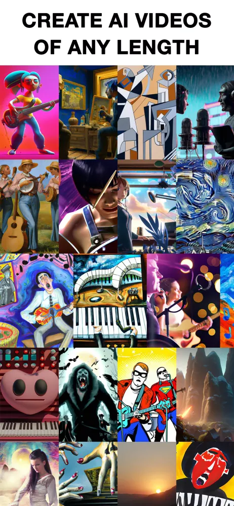 AI Music Video Generator MAIVE Ekran Görüntüleri