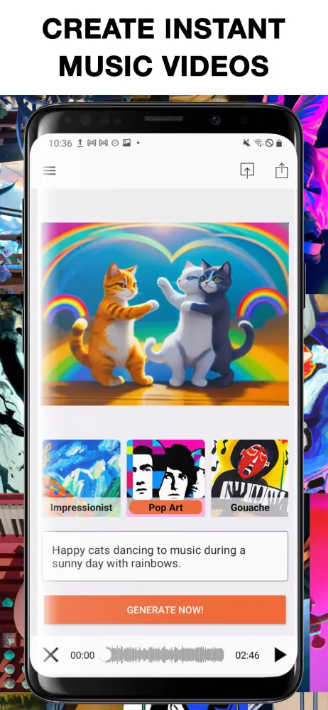 AI Music Video Generator MAIVE Ekran Görüntüleri