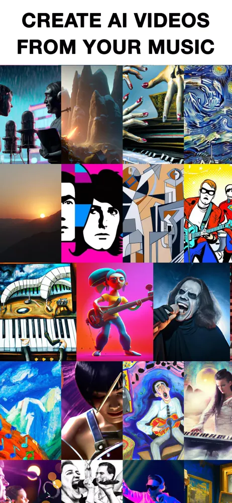 AI Music Video Generator MAIVE Ekran Görüntüleri