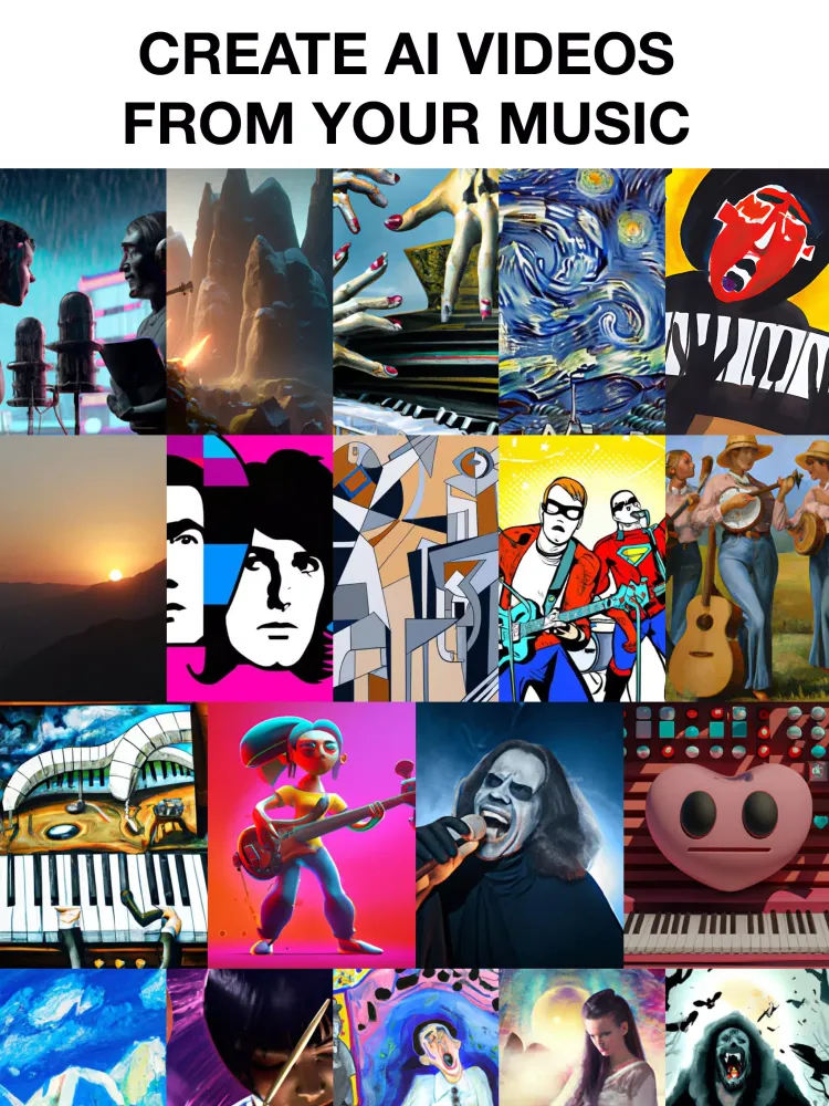 AI Music Video Generator MAIVE Ekran Görüntüleri