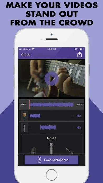 Capturas de pantalla de MicSwap Video Pro Audio Editor