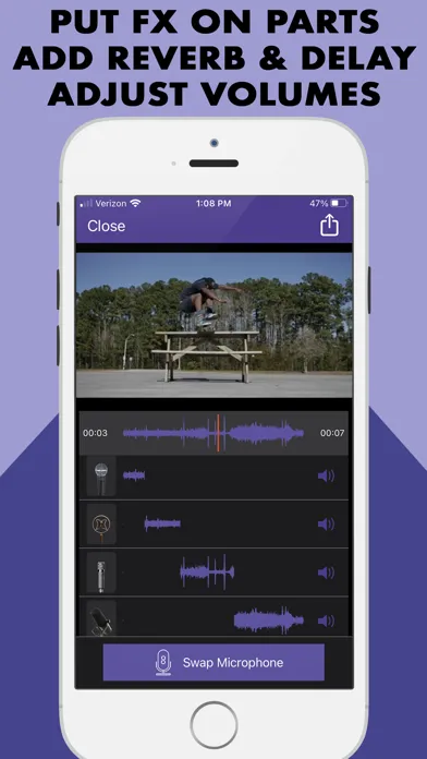 Capturas de pantalla de MicSwap Video Pro Audio Editor