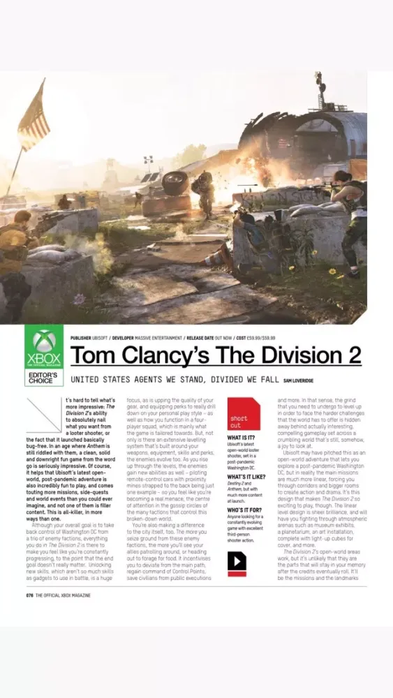 Zrzuty ekranu Official Xbox Magazine (US)