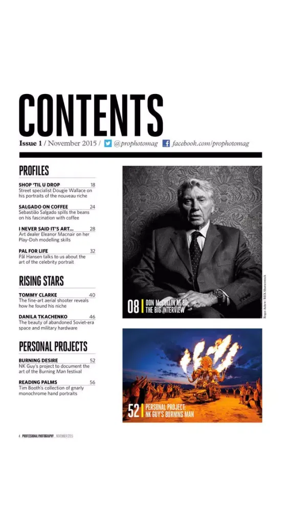 Tangkapan skrin Professional Photography Magazine