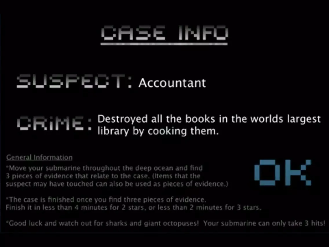 Tangkapan layar Detective Deep iPad 