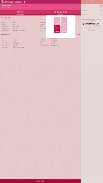 Capturas de pantalla de Horoscope Matching