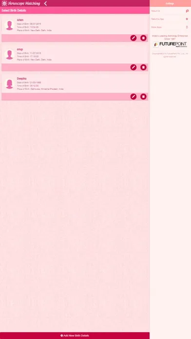 Capturas de pantalla de Horoscope Matching