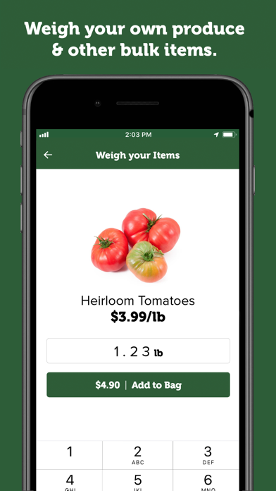 Ảnh chụp màn hình của McKeever's Mobile Checkout