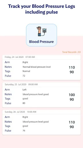 Glucose: Blood Sugar Logs Screenshots