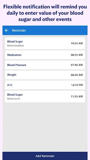 Glucose: Blood Sugar Logs Screenshots