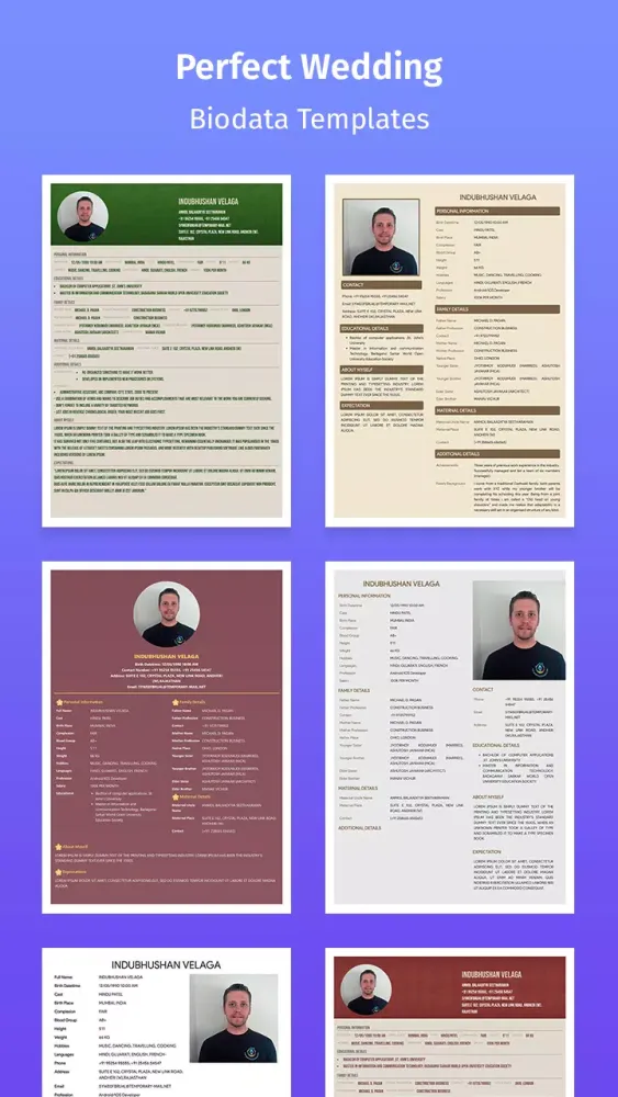Wed: Marriage Biodata Maker Screenshots